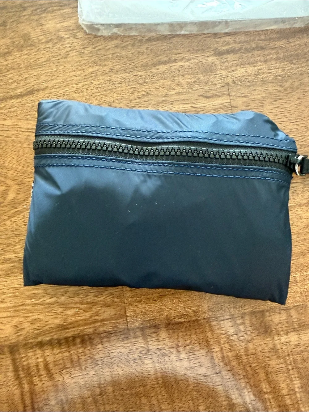 WeAr4 Slim Navy packable nylon bag with Top Zipper
